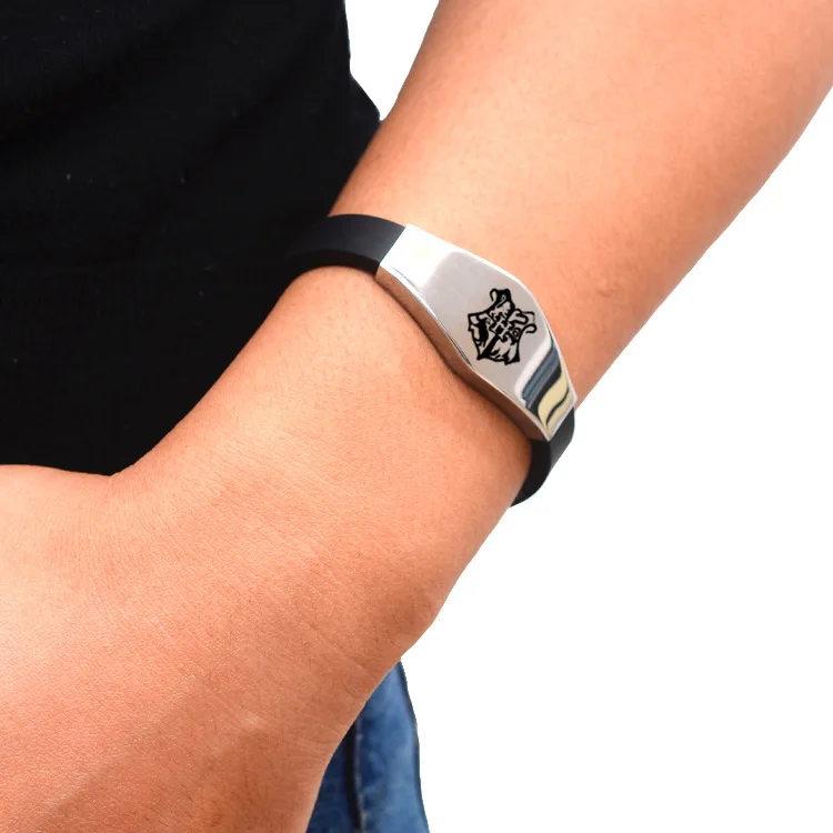 Wholesale Europe and America adjustable size lettering couple students wild buckle stainless steel sports bracelet, As picture show
Wholesale Europe and America adjustable size lettering couple students wild buckle stainless steel sports bracelet, As picture show