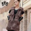 Wholesale mongolian lamb vest 100% real fur vest natural fur vest with rabbit fur