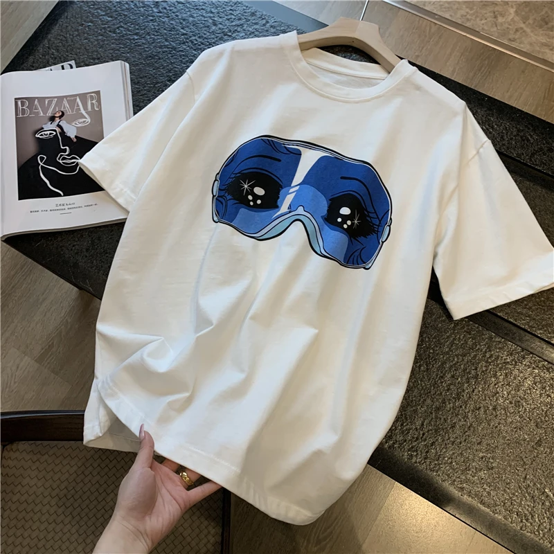 Summer Loose Casual Short-sleeved Men Women High Street Cotton T-shirt Justin Bieber Eyes Crying Girl Blindfold T-shirt
Summer Loose Casual Short-sleeved Men Women High Street Cotton T-shirt Justin Bieber Eyes Crying Girl Blindfold T-shirt