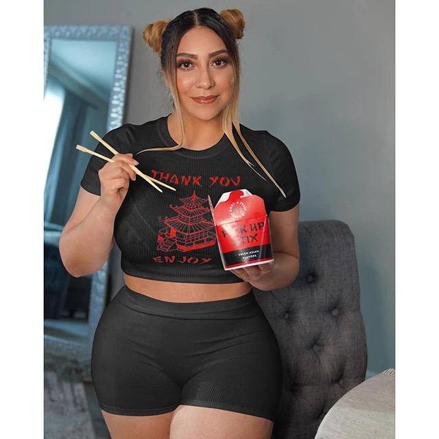 Casual Fashion Plus Size Crew Neck Short Sleeve Two Piece Short Sets Street Wear Summer Outfits -YS, White,black
Casual Fashion Plus Size Crew Neck Short Sleeve Two Piece Short Sets Street Wear Summer Outfits -YS, White,black