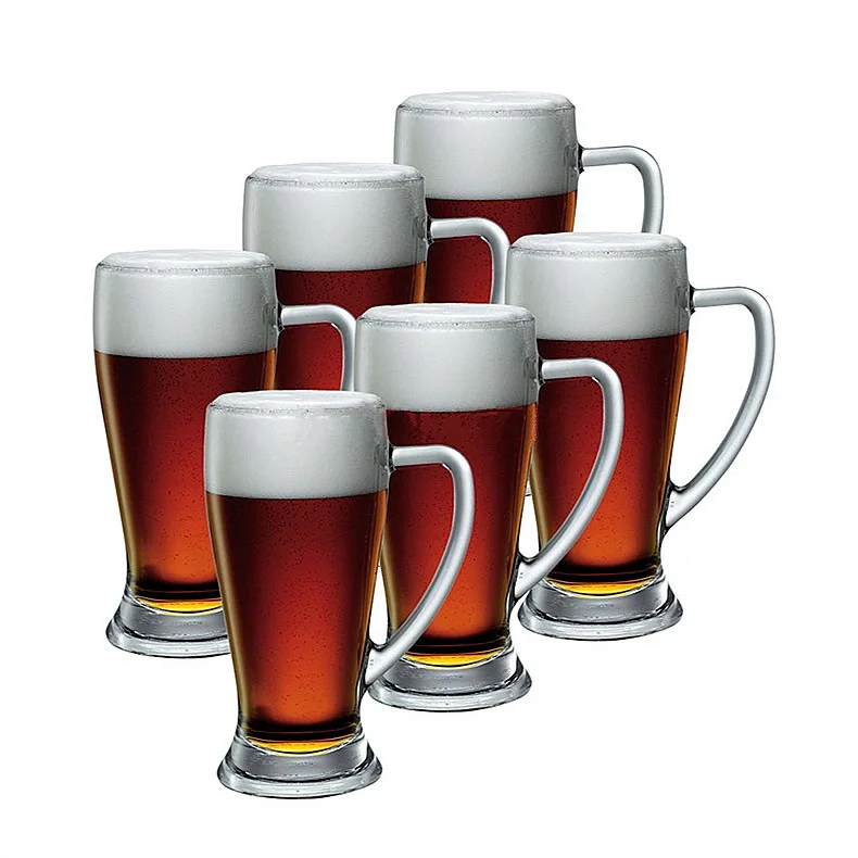 High quality customized logo clear thicken double beer glass cup for party, Customized color 
High quality customized logo clear thicken double beer glass cup for party, Customized color
