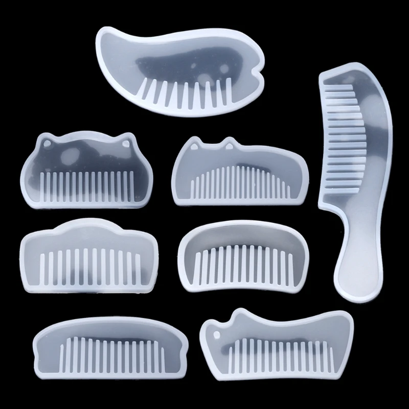 DIY Mandmade Mirror Mould Comb 3D Transparent Epoxy Resin Molds UV Resin Silicone Comb Mold For DIY Jewelry Making Tools, Semi-transparent
DIY Mandmade Mirror Mould Comb 3D Transparent Epoxy Resin Molds UV Resin Silicone Comb Mold For DIY Jewelry Making Tools, Semi-transparent