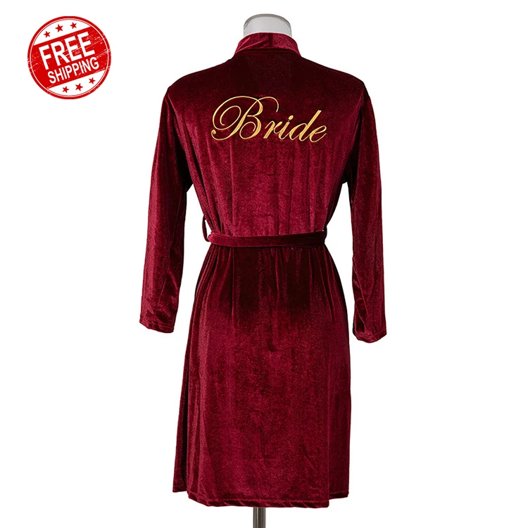 Wholesale Hot Sexy Lady Pajamas Dressing gown bride and bridemaid embroidery nightgown satin for women
Wholesale Hot Sexy Lady Pajamas Dressing gown bride and bridemaid embroidery nightgown satin for women