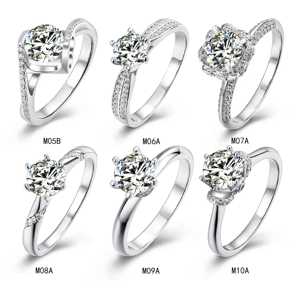 Fine Silver Jewelry Wedding Ring Fast shipping Women Brilliant Cut Sterling Silver 925 Engagement Rings With Moissanite
Fine Silver Jewelry Wedding Ring Fast shipping Women Brilliant Cut Sterling Silver 925 Engagement Rings With Moissanite
