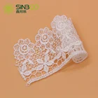 White Polyester Lace Trim Saree Border Lace 5CM