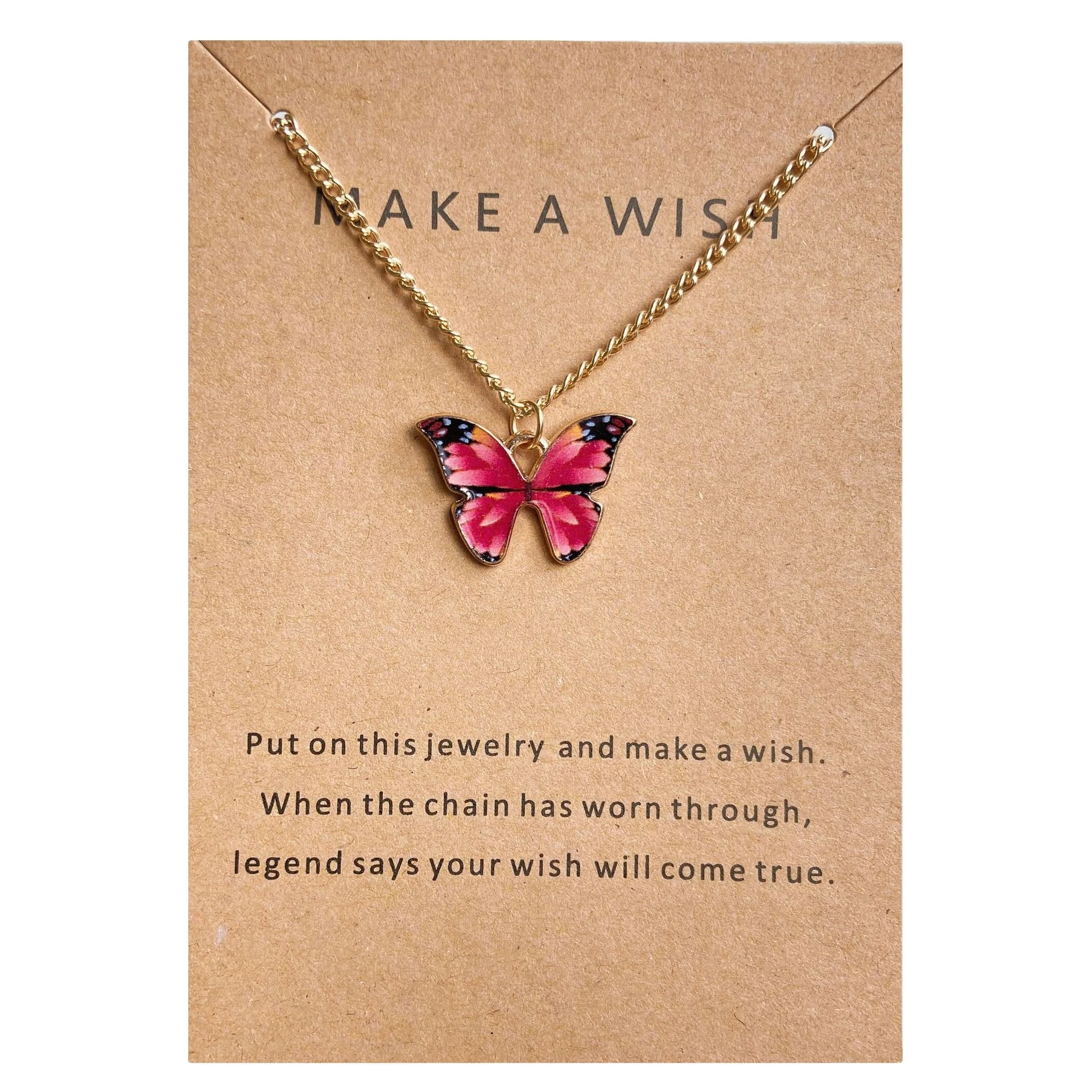 Trendy Multiple Colors Butterfly Necklace Thin Chain Colorful Pendant Necklace for Women Jewelry
Trendy Multiple Colors Butterfly Necklace Thin Chain Colorful Pendant Necklace for Women Jewelry