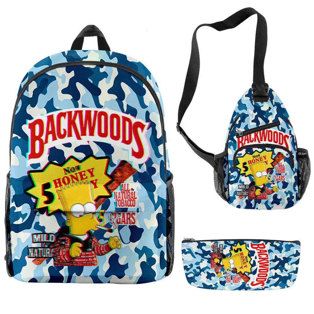 Wholesale Backwoods Cartoon Design Travel Backpack Set 3 In 1 Laptop Book Shoulder Bag Backpack Men Set
Wholesale Backwoods Cartoon Design Travel Backpack Set 3 In 1 Laptop Book Shoulder Bag Backpack Men Set