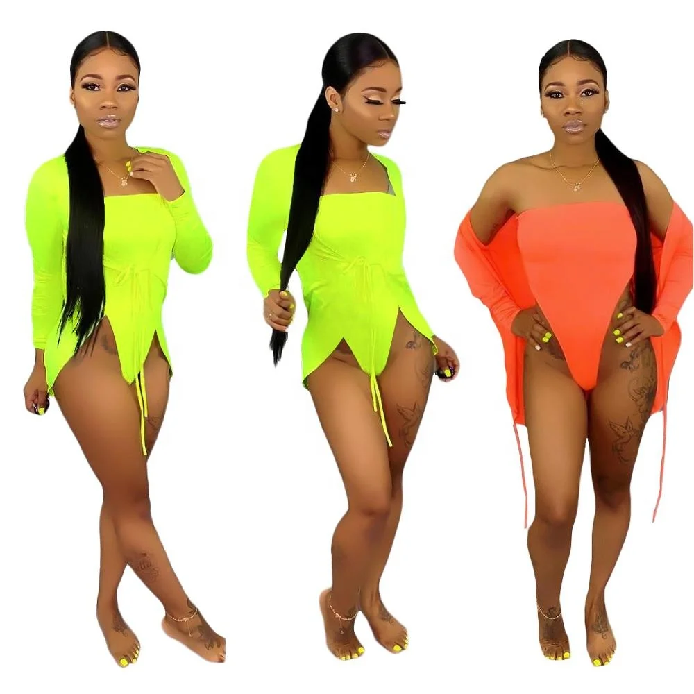 B60087A Summer 2020 fashion sexy solid color bright slim bikini two-piece, Orange/green
B60087A Summer 2020 fashion sexy solid color bright slim bikini two-piece, Orange/green