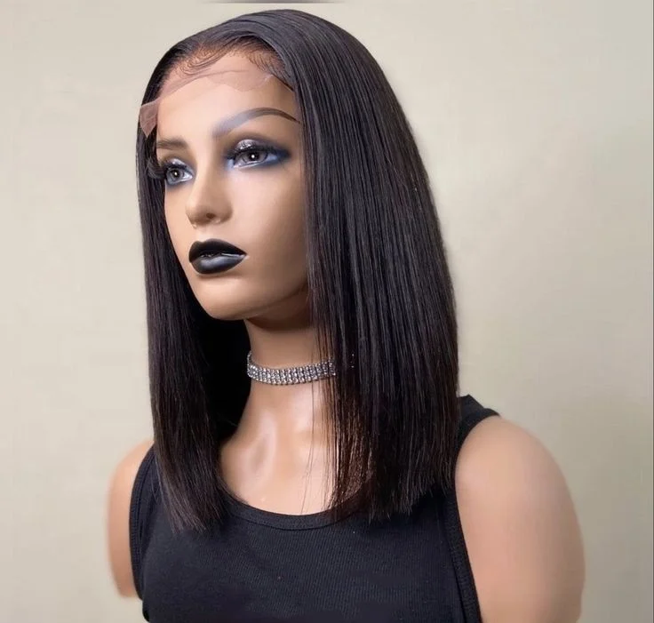 4x4 T part frontal lace wig silky straight wave 100% human hair wigs transparent hd lace frontal wigs, Black
4x4 T part frontal lace wig silky straight wave 100% human hair wigs transparent hd lace frontal wigs, Black