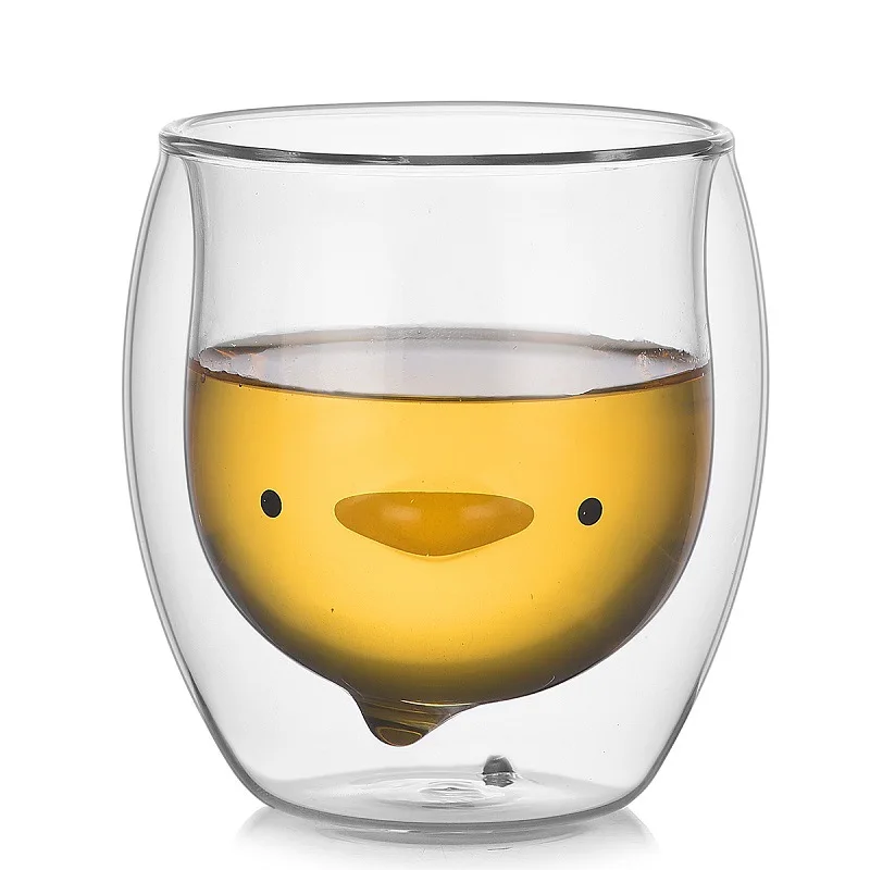 New creative bear mugs high borosilicate glass with double walled mugs colored animinal mugs on sale, Transparent
New creative bear mugs high borosilicate glass with double walled mugs colored animinal mugs on sale, Transparent