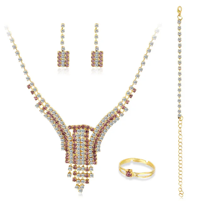 Retro Ethnic Style Bridal Wedding Engagement Tassel Gemstone Necklace Bracelet Ring Earrings Set, Gold
Retro Ethnic Style Bridal Wedding Engagement Tassel Gemstone Necklace Bracelet Ring Earrings Set, Gold