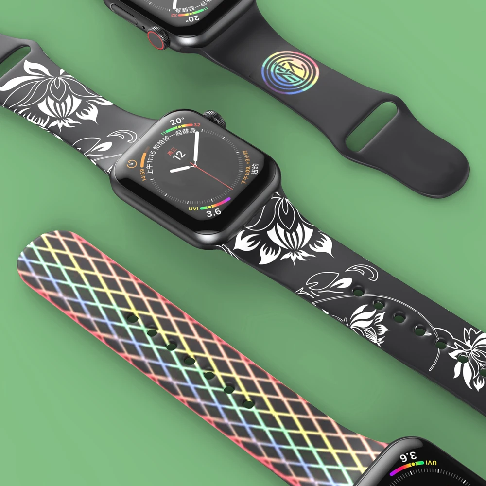 Apple Watch Band Rainbow Engraving Watch Band Dual Color Laser Engravable Two Tone Rainbow Silicone
Apple Watch Band Rainbow Engraving Watch Band Dual Color Laser Engravable Two Tone Rainbow Silicone