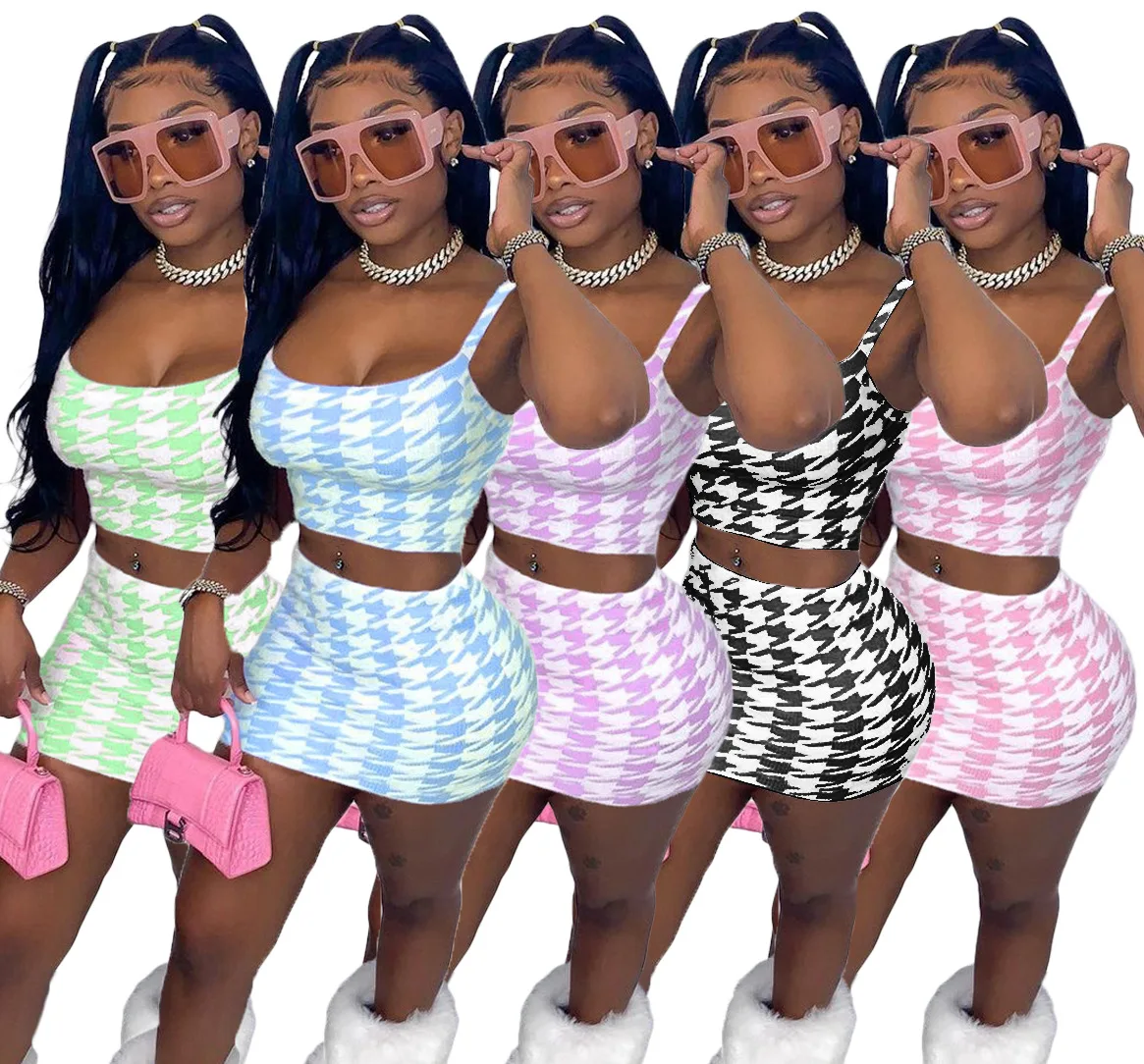 Dvacaman Trendy New Arrivals 2 Piece Skirt Set 2021 Casual 5 Color Plaid Skirt and Crop Top Set Sexy Wrap Skirt Set for Women
Dvacaman Trendy New Arrivals 2 Piece Skirt Set 2021 Casual 5 Color Plaid Skirt and Crop Top Set Sexy Wrap Skirt Set for Women