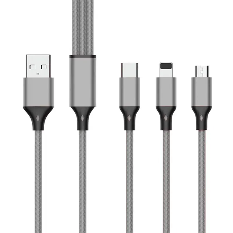 Faman Free Sample Factory Price 3 in 1 Multi Function Charging Data Cable Adapter Cable For iPhone, type-C Us, Pink, black, red, grey, gold, green
Faman Free Sample Factory Price 3 in 1 Multi Function Charging Data Cable Adapter Cable For iPhone, type-C Us, Pink, black, red, grey, gold, green