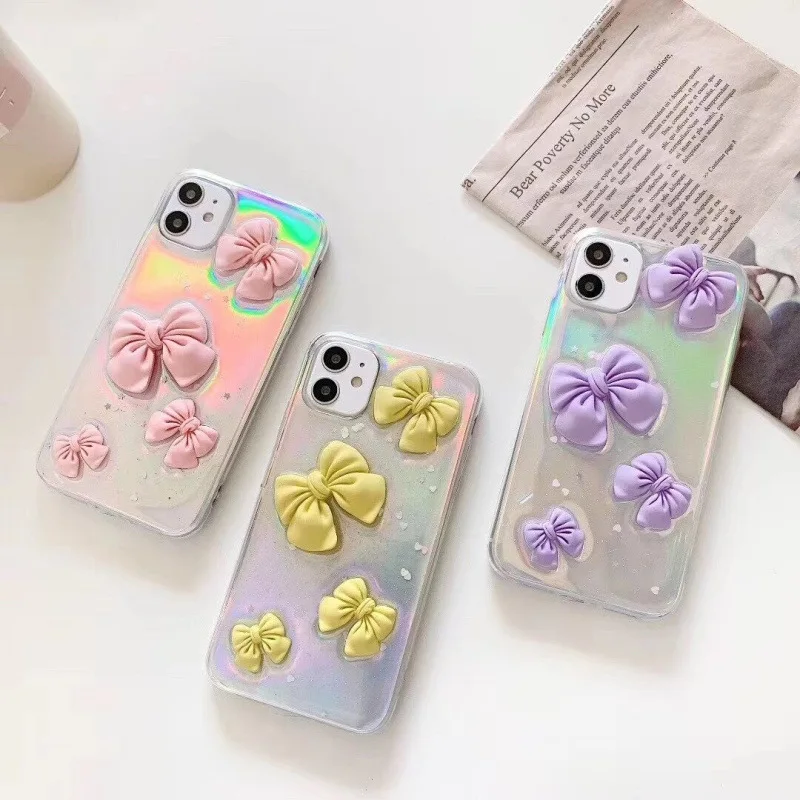 Fashion Mobile Accessories Silicone Bowknot Case Cover For Iphone 12 5.4 6.1 6.7, Variable color
Fashion Mobile Accessories Silicone Bowknot Case Cover For Iphone 12 5.4 6.1 6.7, Variable color