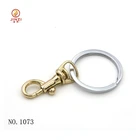 Metal Lobster Swivel Clasps with Key Ring