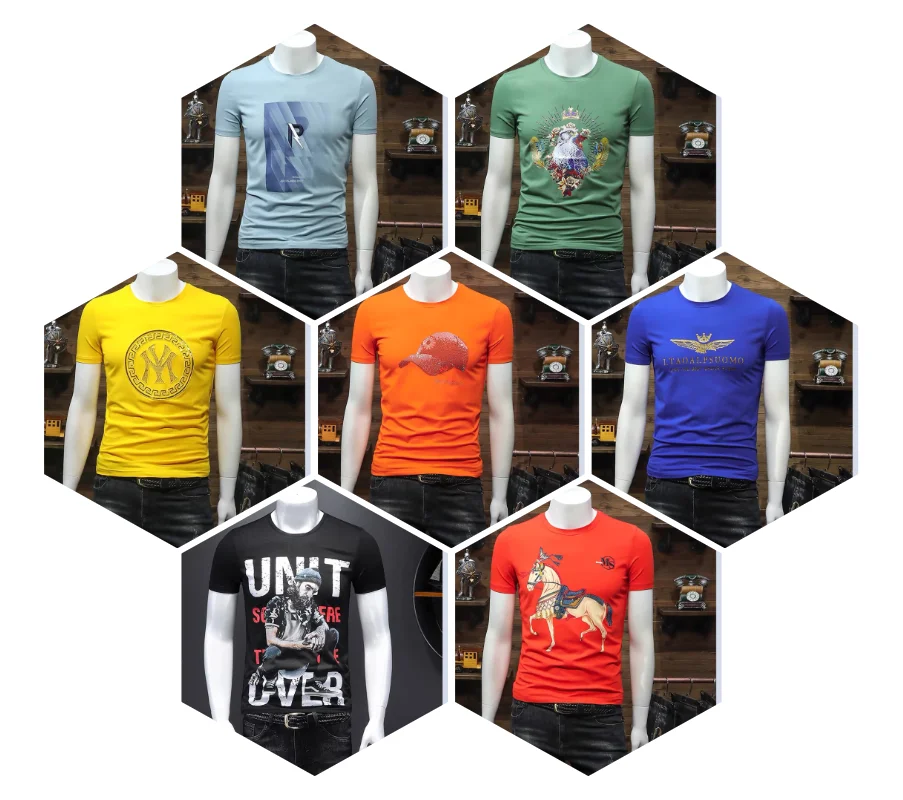 Clearance low price T-shirt men's short-sleeved printing fashion men's round neck short-sleeved t-shirt factory outlet
Clearance low price T-shirt men's short-sleeved printing fashion men's round neck short-sleeved t-shirt factory outlet