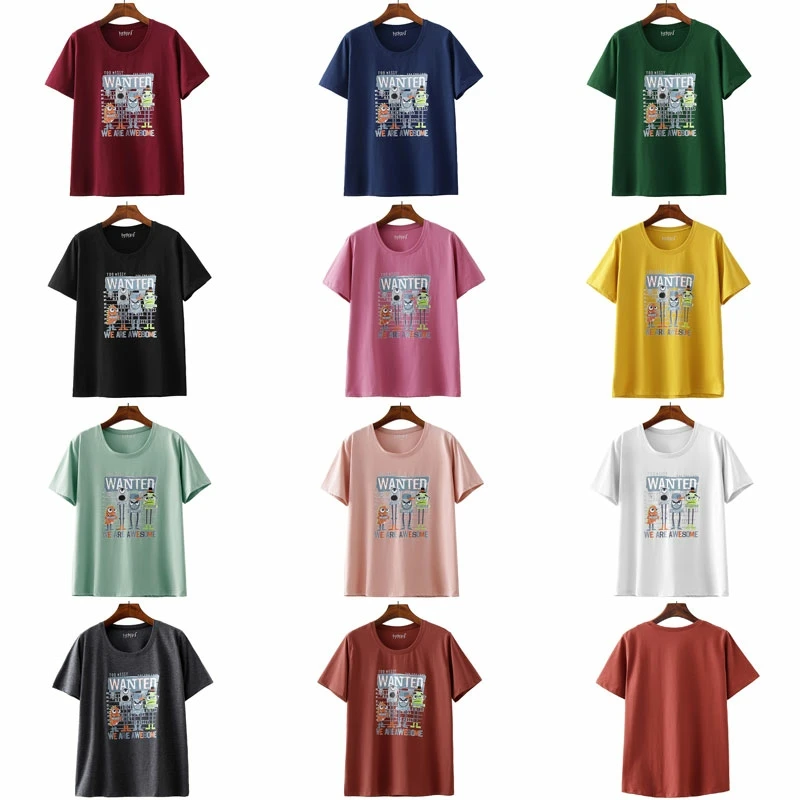High quality loose 200g 100% cotton padded T-shirt summer 2021 ordinary ladies T-shirt oversized clothing wholesale
High quality loose 200g 100% cotton padded T-shirt summer 2021 ordinary ladies T-shirt oversized clothing wholesale