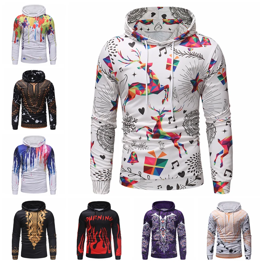 2021 new style men's loose casual sweater plus size print hoodie, Customized color
2021 new style men's loose casual sweater plus size print hoodie, Customized color