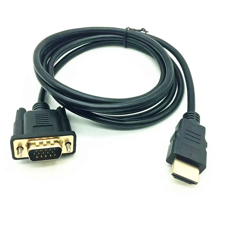 

HDMI to VGA, Gold-Plated HDMI to VGA Adapter (Male to Female) for Computer, Desktop, Laptop, PC, Monitor, Projector, HDTV, Black/white