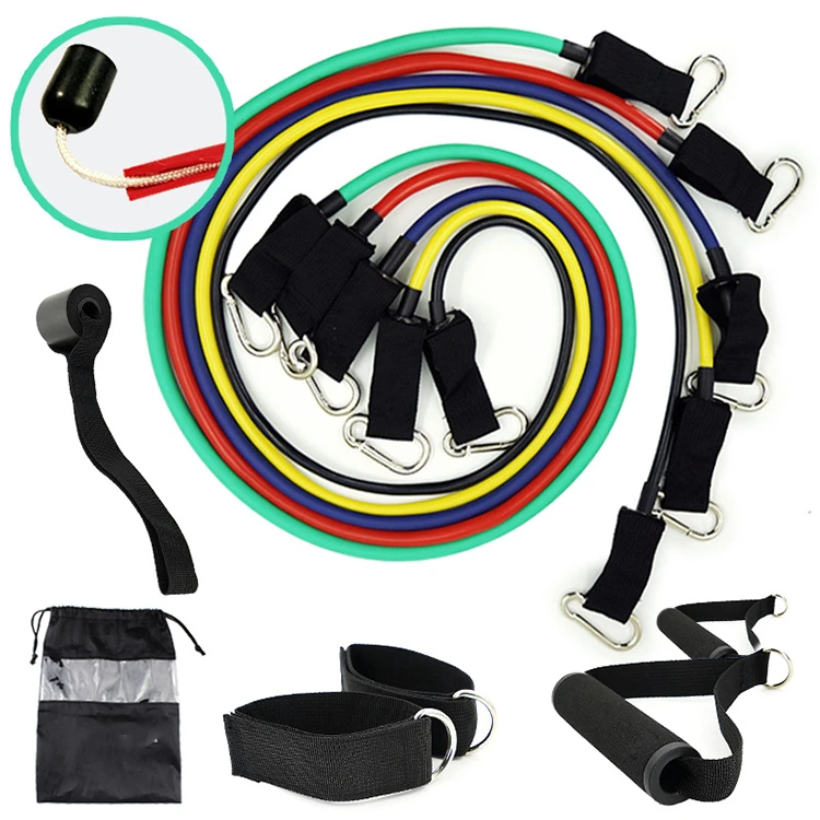 11pcs Heavy Duty Training Bands Exercise Gym Latex Resistance Tubes Set, Customized color
11pcs Heavy Duty Training Bands Exercise Gym Latex Resistance Tubes Set, Customized color