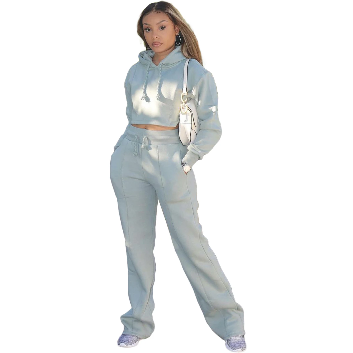 wholesale embroidery pocket sweatpants and hoodie outfits s track suits custom logo 2 pc fall set for women
wholesale embroidery pocket sweatpants and hoodie outfits s track suits custom logo 2 pc fall set for women