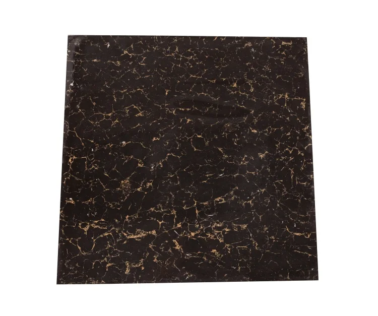 Dark Black Golden Pulati Floor Polished Tile Foshan