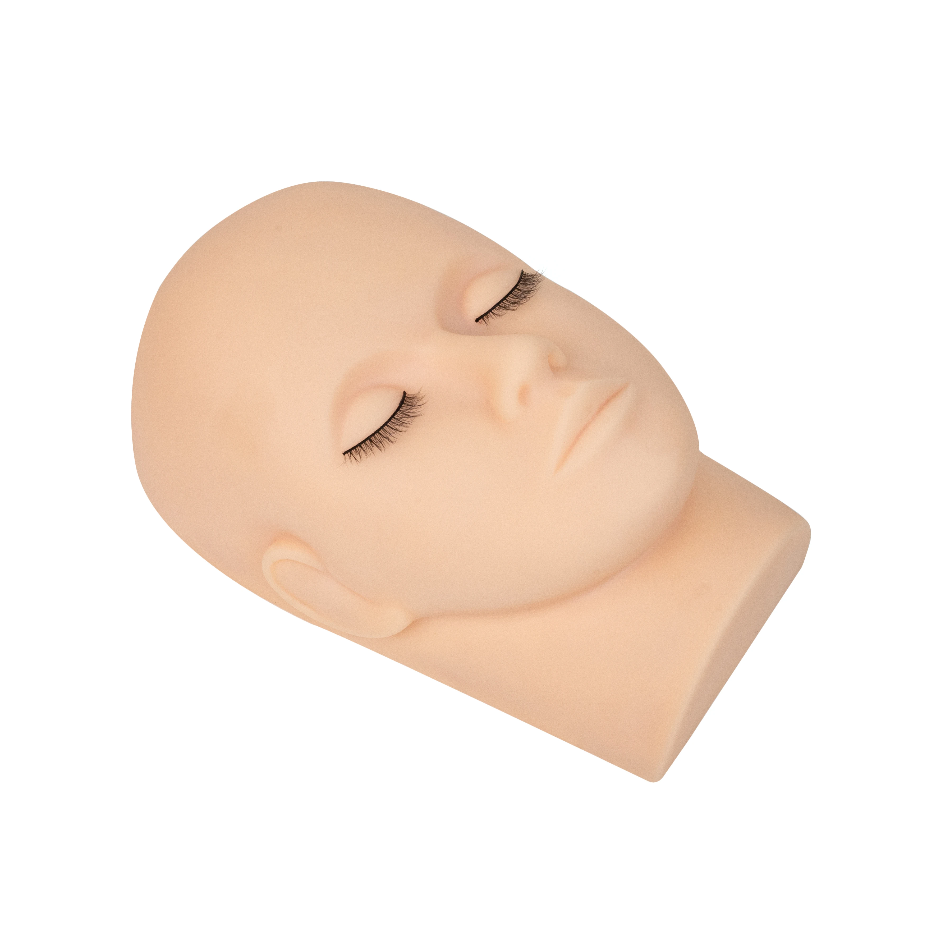 Professional Factory Supply eyelash extension practice tool Silicone Training Human Head Model, Skin color
Professional Factory Supply eyelash extension practice tool Silicone Training Human Head Model, Skin color