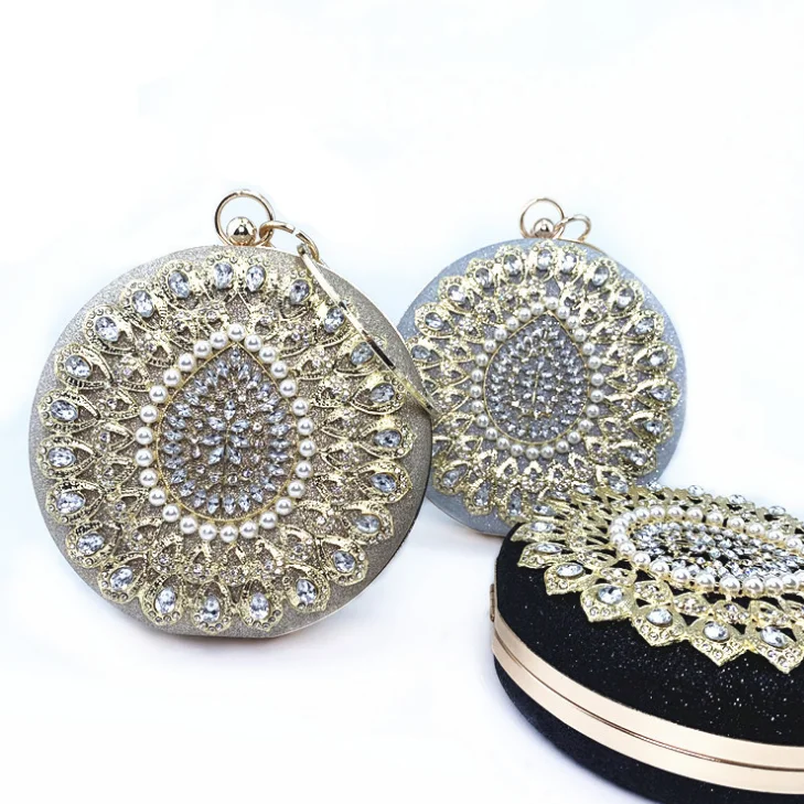 Round Shape Luxury Fashion Pearl Shiny Handbag Ladies Banquet Dress Evening Dress Round Dinner Bag For women, Customizable
Round Shape Luxury Fashion Pearl Shiny Handbag Ladies Banquet Dress Evening Dress Round Dinner Bag For women, Customizable