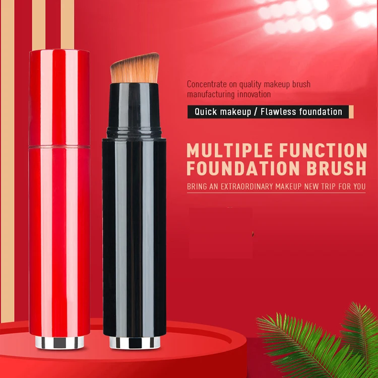 Multifunction 2in1 Refillable Foundation Bottle Inside Professional Single Makeup Brush Make Up Brushes Custom Logo, Red,black
Multifunction 2in1 Refillable Foundation Bottle Inside Professional Single Makeup Brush Make Up Brushes Custom Logo, Red,black