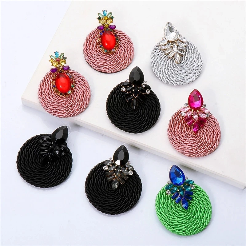 Kaimei Fashion Jewelry Accessories For Women New Colorful Crystal Earrings 31 Designs Rhinestone Handmade Round Drop Earring, Many colors fyi
Kaimei Fashion Jewelry Accessories For Women New Colorful Crystal Earrings 31 Designs Rhinestone Handmade Round Drop Earring, Many colors fyi