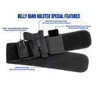 Holster Belly Gun Holster Black Handgun Deep Concealed Carry Neoprene Belly Band Gun Holster