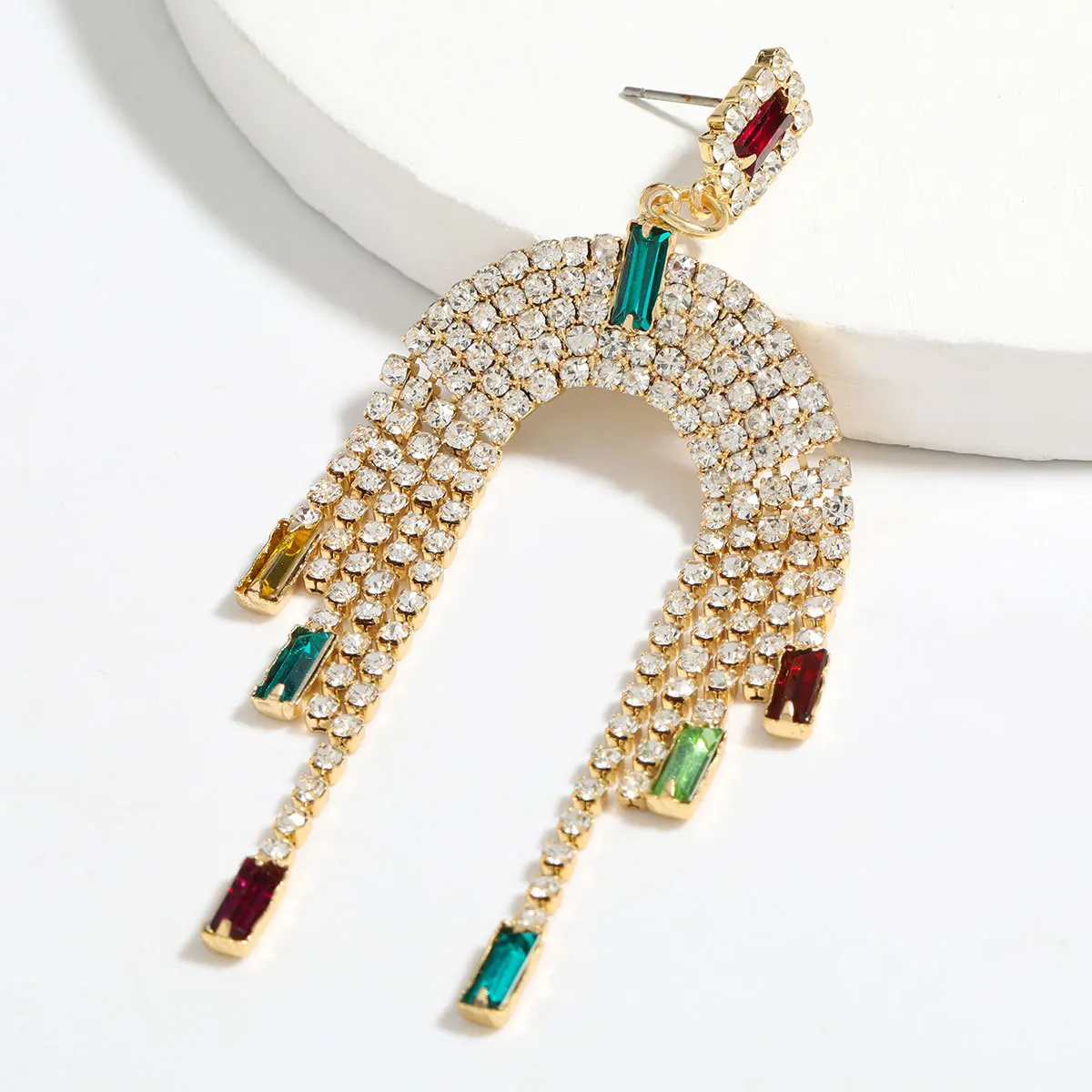 Fashion color diamond alloy diamond tassel earrings trendy women beautiful earrings for girls, As the picture show
Fashion color diamond alloy diamond tassel earrings trendy women beautiful earrings for girls, As the picture show