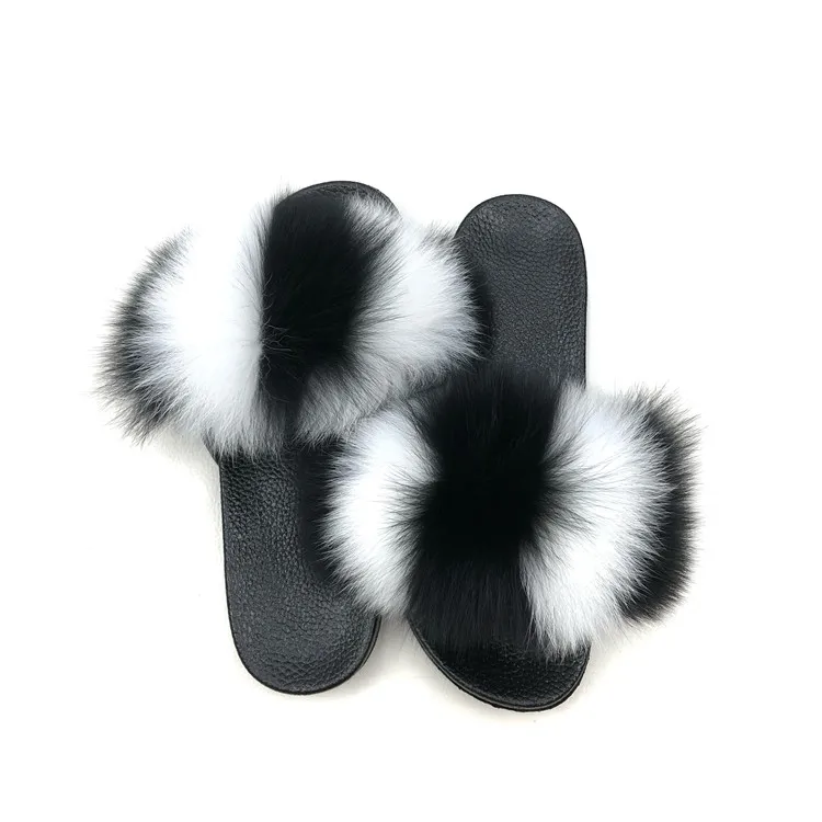 Wholesale Ladies Custom Fur slides indoor Women cheap Fox Fur Fluffy Sandals Slippers Fur Slides
Wholesale Ladies Custom Fur slides indoor Women cheap Fox Fur Fluffy Sandals Slippers Fur Slides