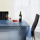 Transparent circle chessboard scale wedding table cloth