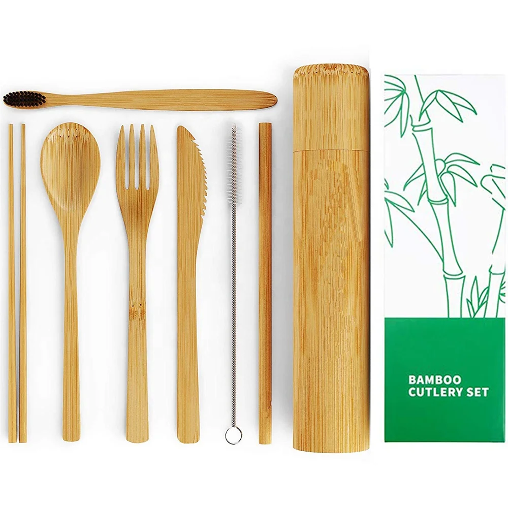 Bamboo tube set customized gift set organizer biodegradable laser bamboo tube utensil gift for travel tableware
Bamboo tube set customized gift set organizer biodegradable laser bamboo tube utensil gift for travel tableware