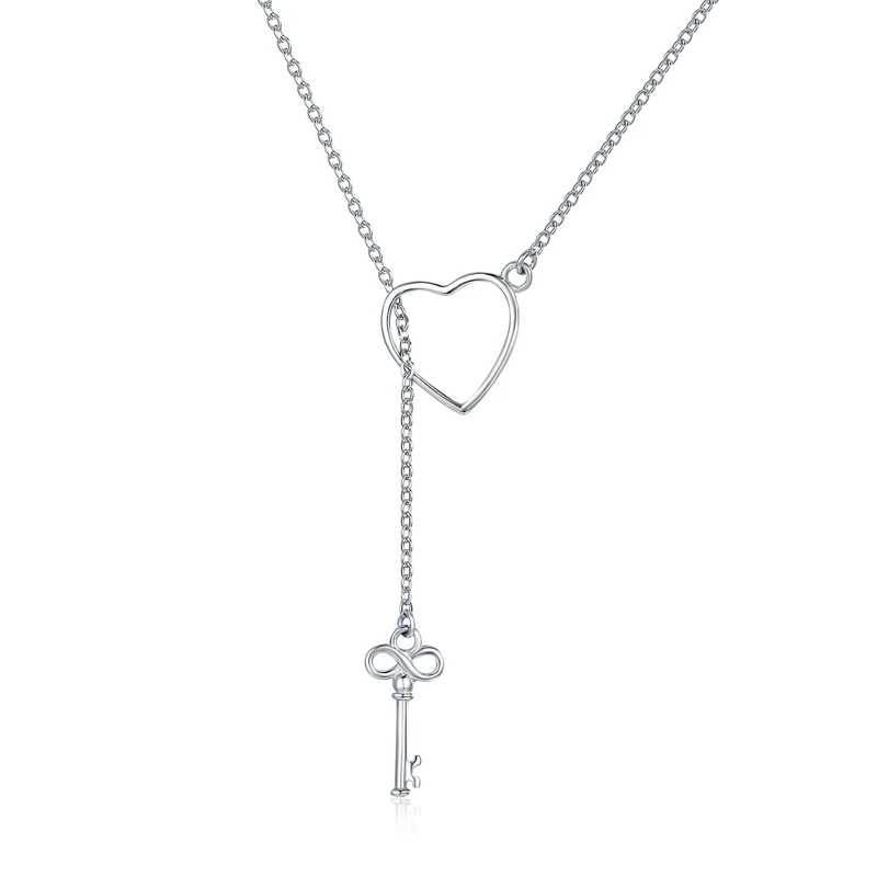 2021 Hot Sale Chain Long Tassel Key Love Design Pendant Necklace 925 Sterling Silver Necklace Chain Woman Gift
2021 Hot Sale Chain Long Tassel Key Love Design Pendant Necklace 925 Sterling Silver Necklace Chain Woman Gift