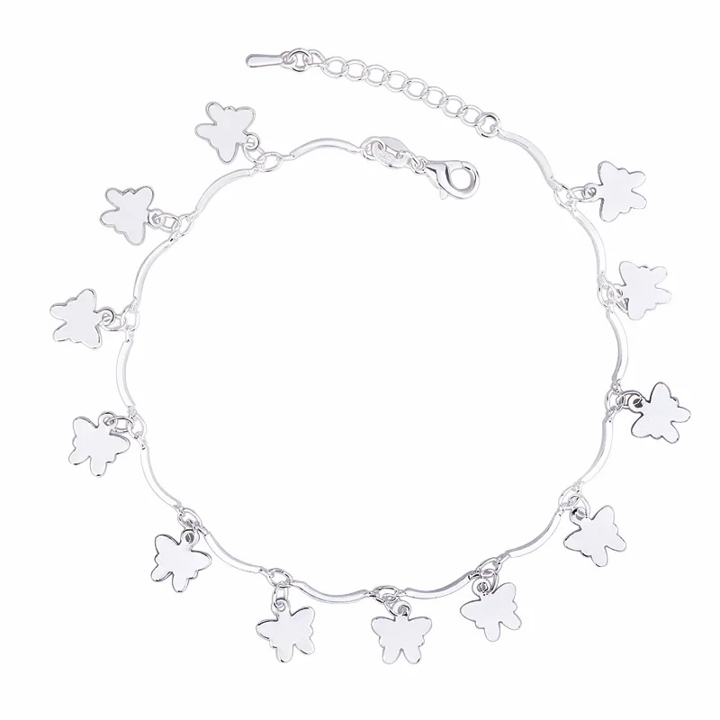 New Summer Cute Adjustable Silver Plating Butterfly Tassel Foot Chain Multi Butterfly Anklet For Woman Girl
New Summer Cute Adjustable Silver Plating Butterfly Tassel Foot Chain Multi Butterfly Anklet For Woman Girl