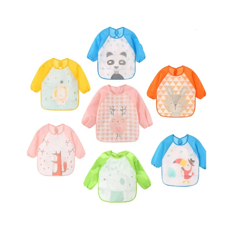 Best baby bibs printed cartoon wash-free double layers waterproof anti-dressing long sleeves bib in baby 7 colors, Multi color
Best baby bibs printed cartoon wash-free double layers waterproof anti-dressing long sleeves bib in baby 7 colors, Multi color