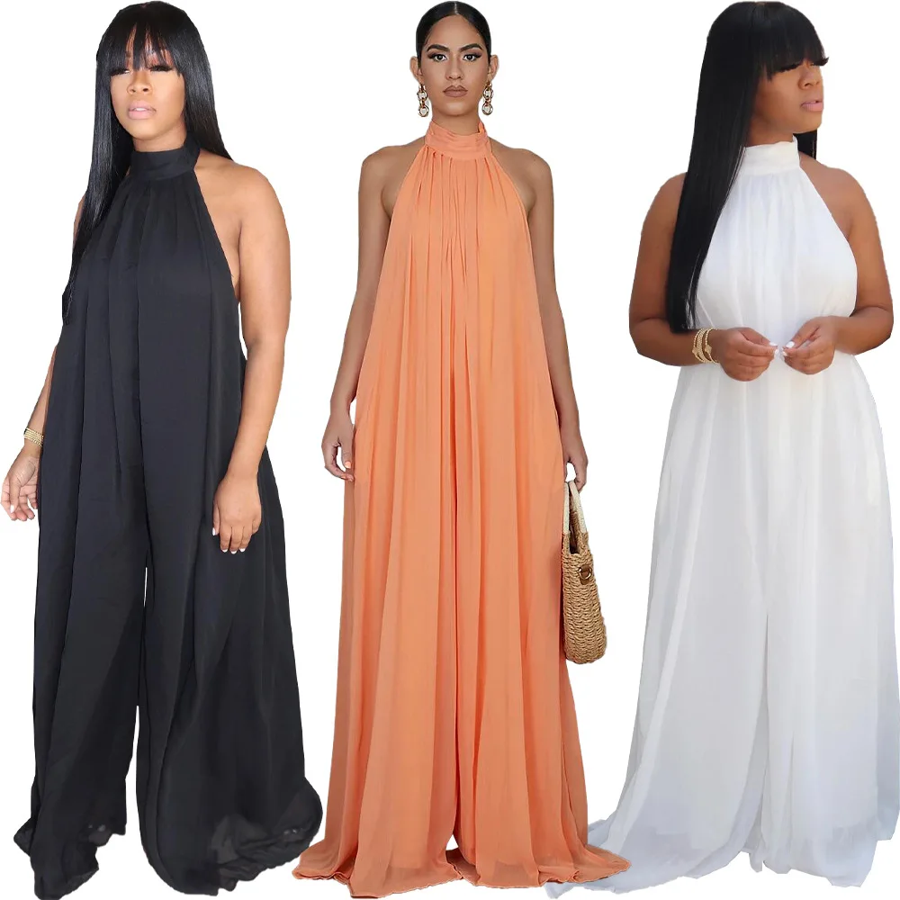 Women Clothing Solid Color Off-shoulder Sexy High-neck Long Straight Dresses Ladies Mesh loose Casual Dresses, As pictures
Women Clothing Solid Color Off-shoulder Sexy High-neck Long Straight Dresses Ladies Mesh loose Casual Dresses, As pictures