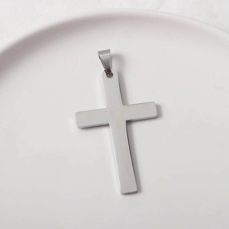 New Silver Cross Pendant Jewelry Stainless Steel DIY Designer Charm Jesus Pendant for Necklace
New Silver Cross Pendant Jewelry Stainless Steel DIY Designer Charm Jesus Pendant for Necklace