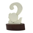 Metal yellow and silver digital trophies sport trophy cup