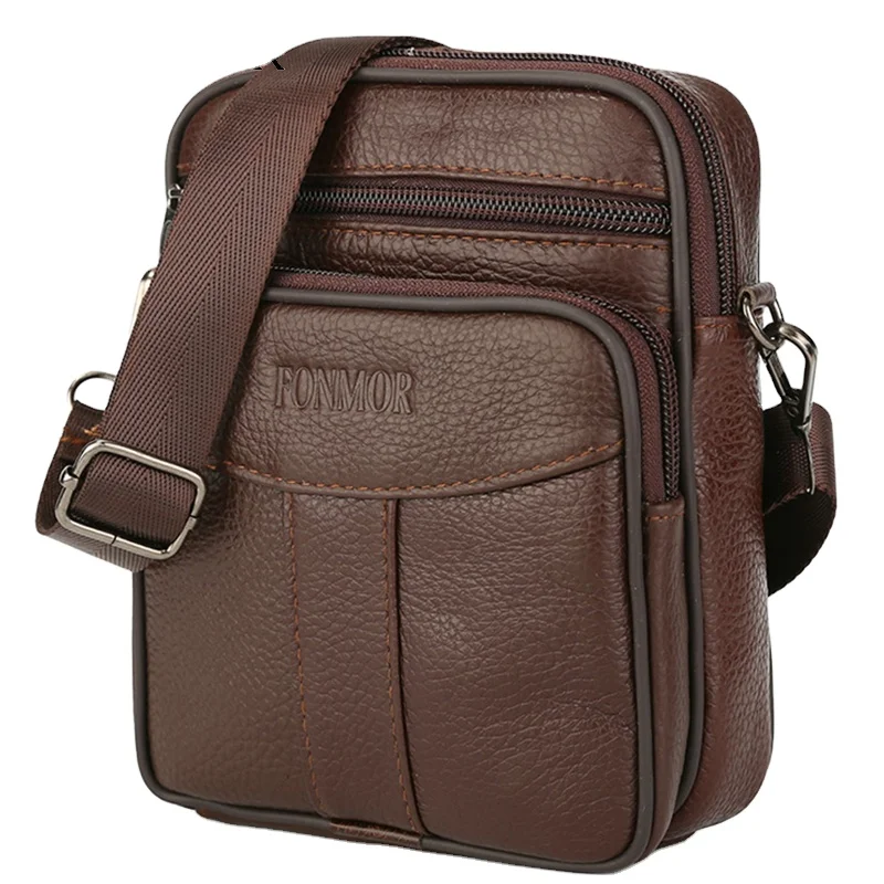 Wholesale Small Crossbody Messenger Bag Cowhide Leather Waist Belt Shoulder Bag For Man, 2 colors
Wholesale Small Crossbody Messenger Bag Cowhide Leather Waist Belt Shoulder Bag For Man, 2 colors