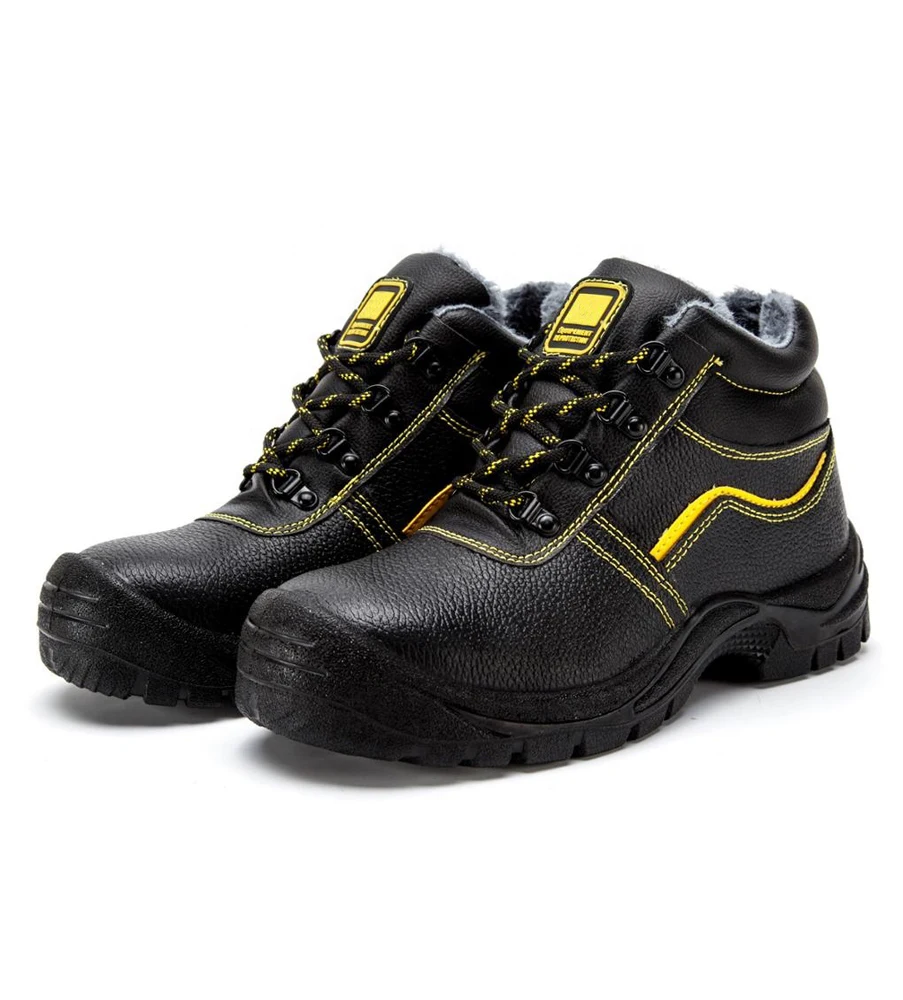 Winter warmly genuine leather upper material steel toe safety shoes for construction worker, Black
Winter warmly genuine leather upper material steel toe safety shoes for construction worker, Black