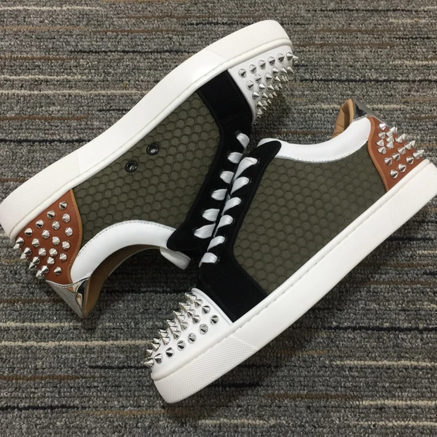 2020 Unisex Sneakers Flat High-top Rivet Casual Men Shoes Lace-up Cow Leather Women Sneakers Fashion Shoes
2020 Unisex Sneakers Flat High-top Rivet Casual Men Shoes Lace-up Cow Leather Women Sneakers Fashion Shoes