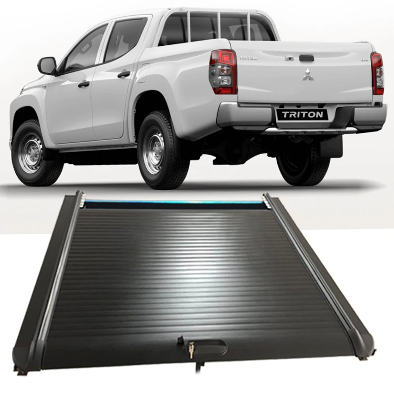 No Drilling Retractable Pickup Tonneau Cover Truck Bed Roller Lid Tonneau Cover For Mitsubishi Triton L200 Buy Tonneau Cover For Mitsubishi Triton Roller Lid Shutter For L200 Truck Bed Cover Product On Alibaba Com