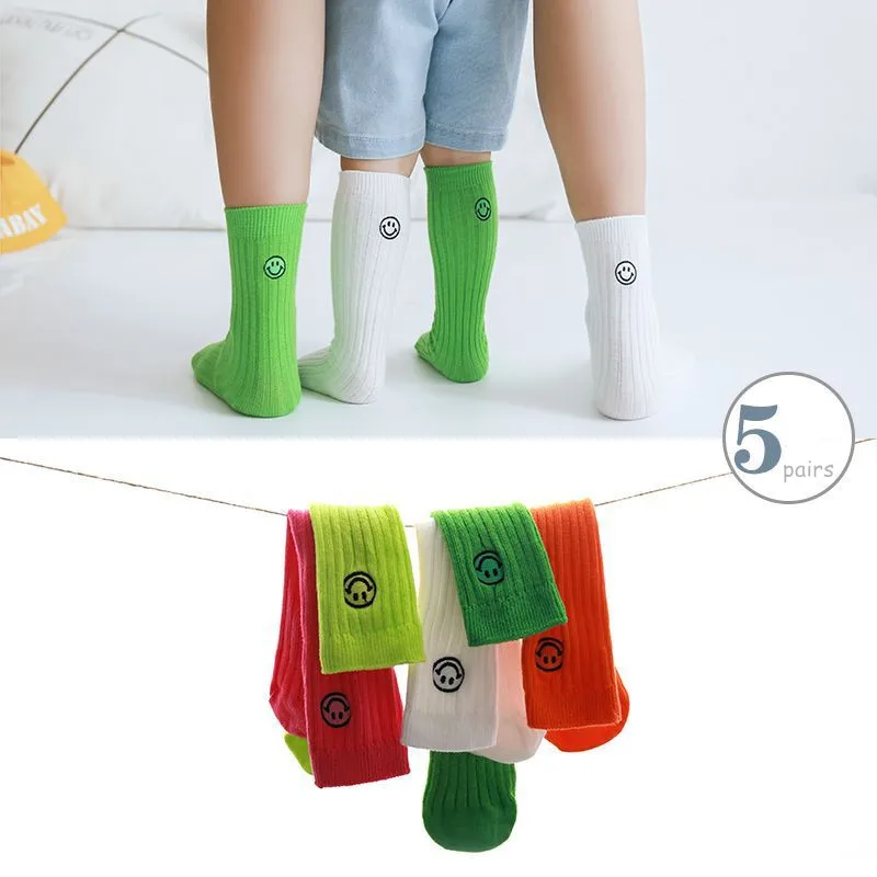 Socksmate creative Parent-child socks kids tube plain striped mom&baby keen high custom embroidered logo smile face women socks, White,fluorescent green,orange,red,green,pink
Socksmate creative Parent-child socks kids tube plain striped mom&baby keen high custom embroidered logo smile face women socks, White,fluorescent green,orange,red,green,pink
