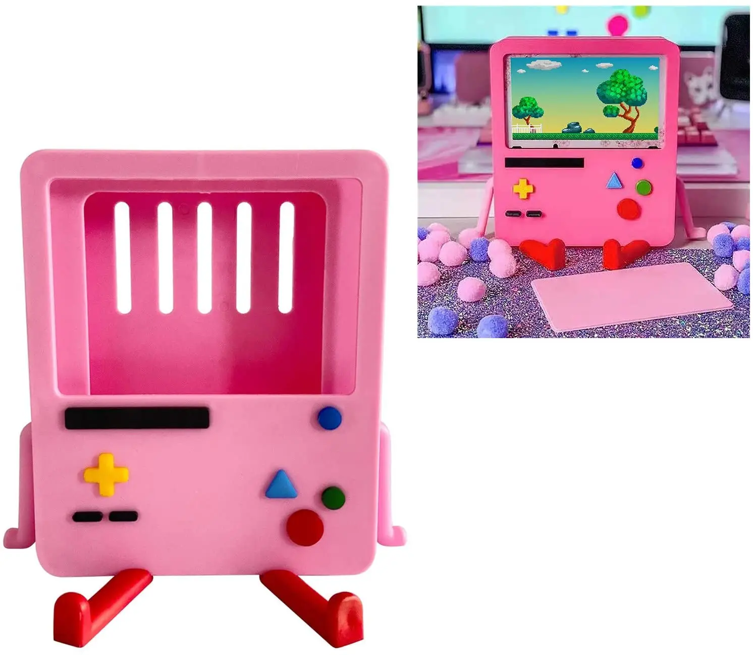 Game Console Bracket Nintendo Switch Bmo Stand Gift Portable Charger Dock, Blue/pink
Game Console Bracket Nintendo Switch Bmo Stand Gift Portable Charger Dock, Blue/pink