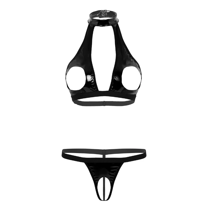 High Quality Bra and Panty Lingerie Set Black Halter Neck Hollow Crop Top Panties Outfit Women
High Quality Bra and Panty Lingerie Set Black Halter Neck Hollow Crop Top Panties Outfit Women