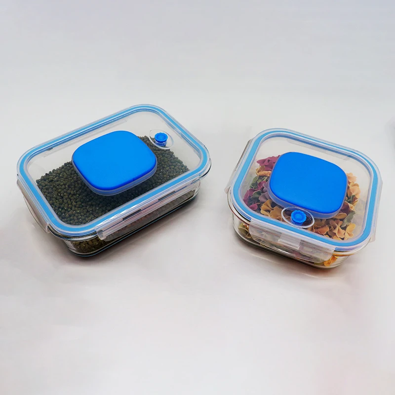 high quality vacuum glass seal food containers silicone airtight glass food storage container vacuum glass meal prep container, Transparent
high quality vacuum glass seal food containers silicone airtight glass food storage container vacuum glass meal prep container, Transparent